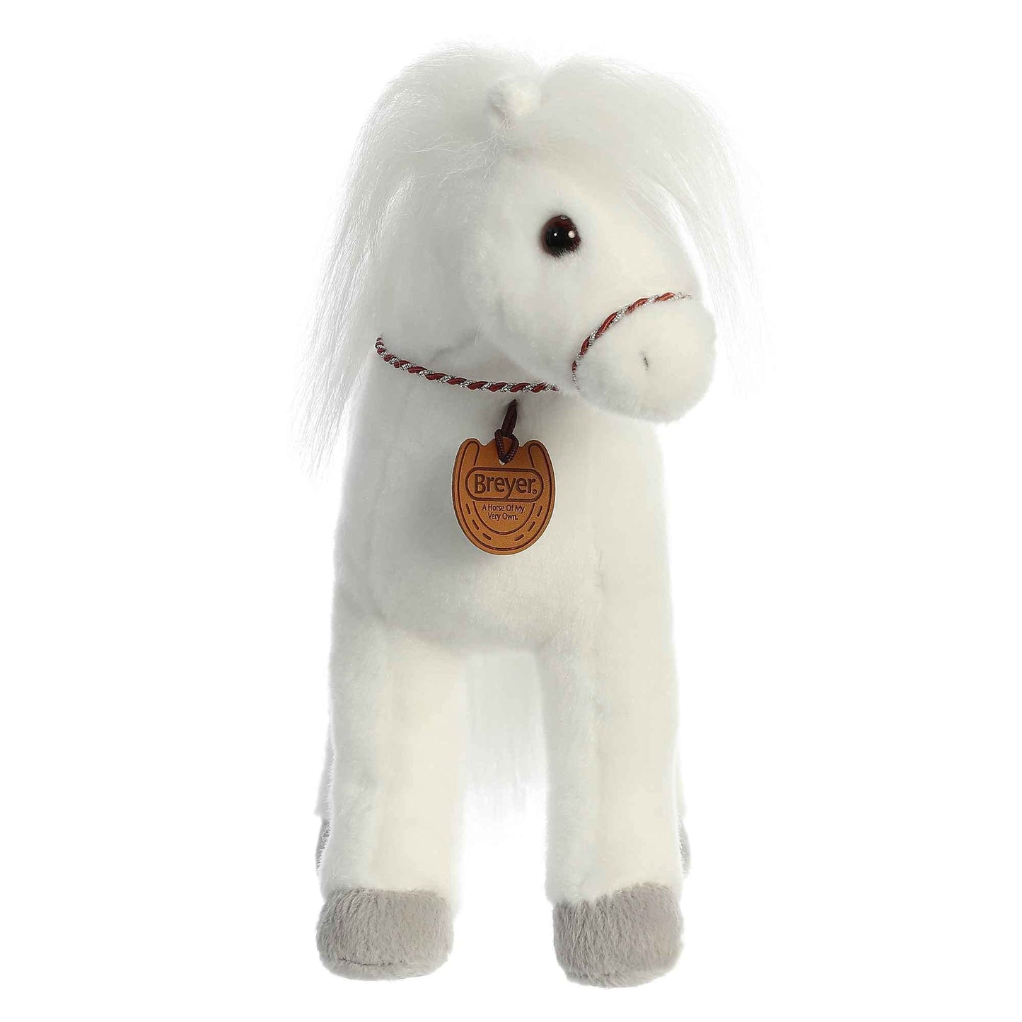 Aurora® Exquisite Breyer® Arabian Stuffed Animal - Realistic Detailing - Imaginative Play - White 13 Inches