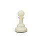 We Games Replacement Staunton Chess Pawn - Light, Plastic With Felt Bottom, Classic Design, Replacement Chess Piece For Chess Set