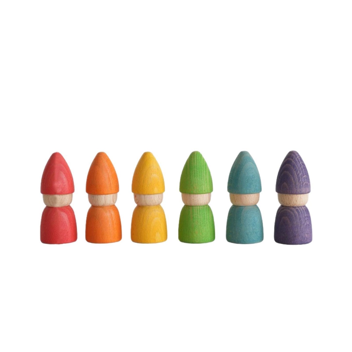 Secret Desire Rainbow Wood Peg Dolls Early Learning Wooden Toys For Toddlers Kids Children|Developmental Baby Toys