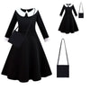Rudra Fancy Dress Wednesday costumes for girls halloween fancy dress competition for age group 3 to 12 yrs (Wednesday Costumes, 