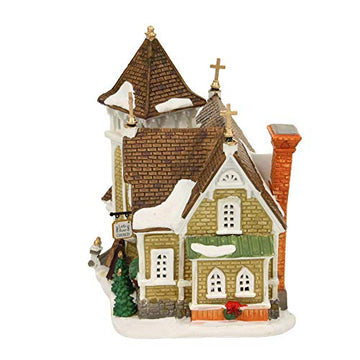 Lemax Christmas Village Little River Church Battery Operated Led - 45069