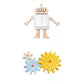 Merishopp 2Pcs Montessori Busy Board Diy Accessories Playset| Baby Learning Toy | Infant Activity Toy | Sensory Play Toy