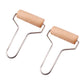 Homsfou 2Pcs Wooden Clay Roller Handle Baking Rolling Pin Dough Roller Fondant Tool