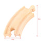 Bigjigs Rail Short Curves (Pack Of 4) - Other Major Wooden Rail Brands Are Compatible