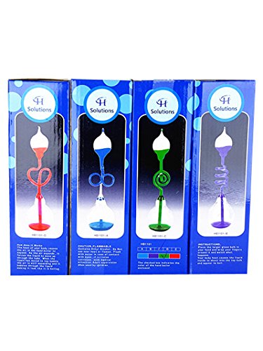 Colorful Office Thinking Hand Boiler, Glass Science Energy Transfer, Children Science Experiment, Love Birds Color Meter Hand Boiler, 2 Pcs (Blue&Purple) By C&H®