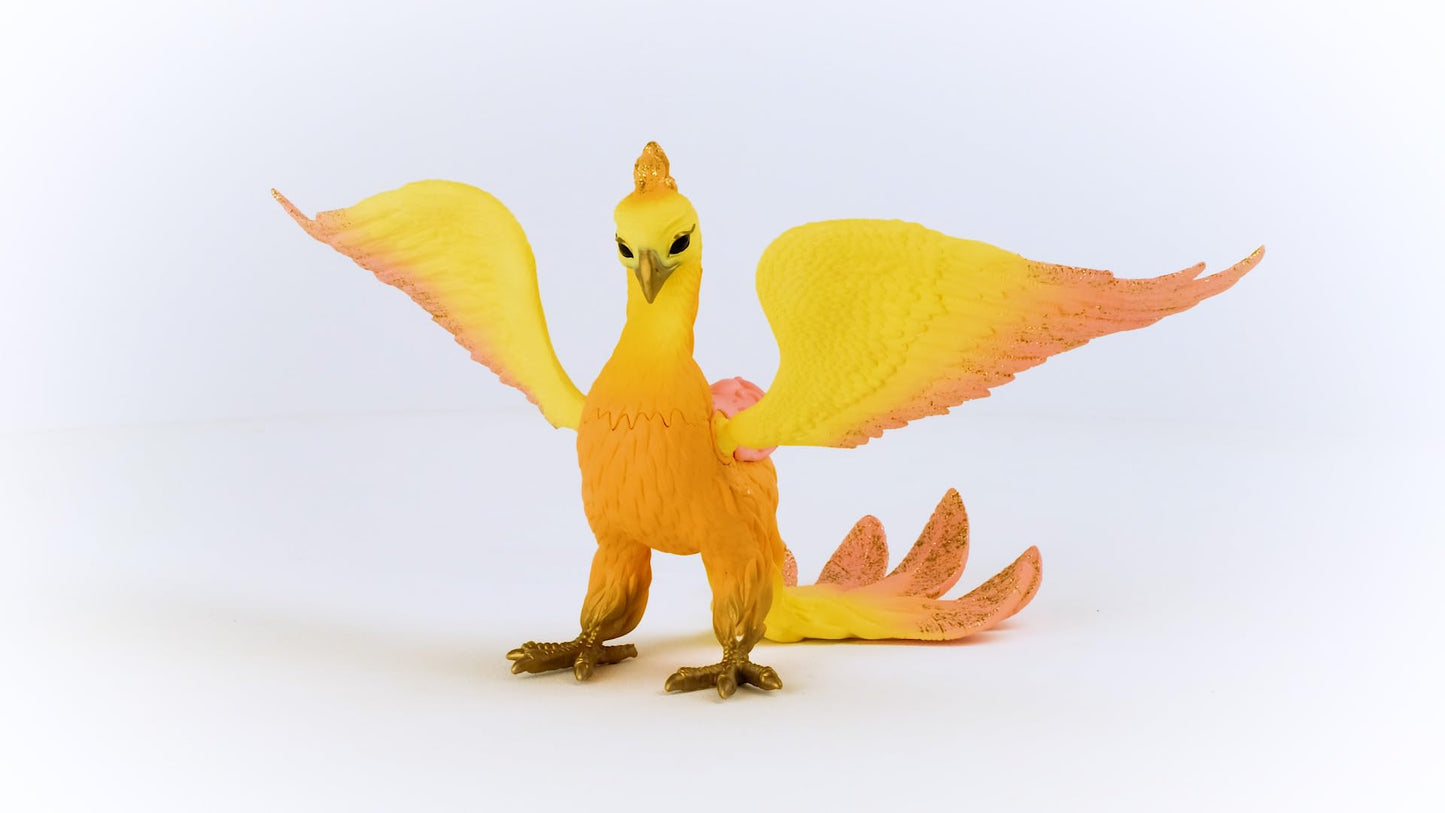 Schleich Bayala Phoenix Mythical Fantasy Action Figure - Kids Imagination Realistic Dragon Creature with Movable Wings for Girls