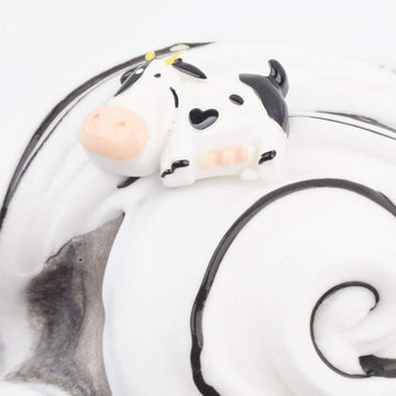 White Black Cow Butter Slime 7Oz Scented Slime,200Ml Non Sticky Premade Butter Slime For Kid Christmas Toy For Boys Girls Party Favors
