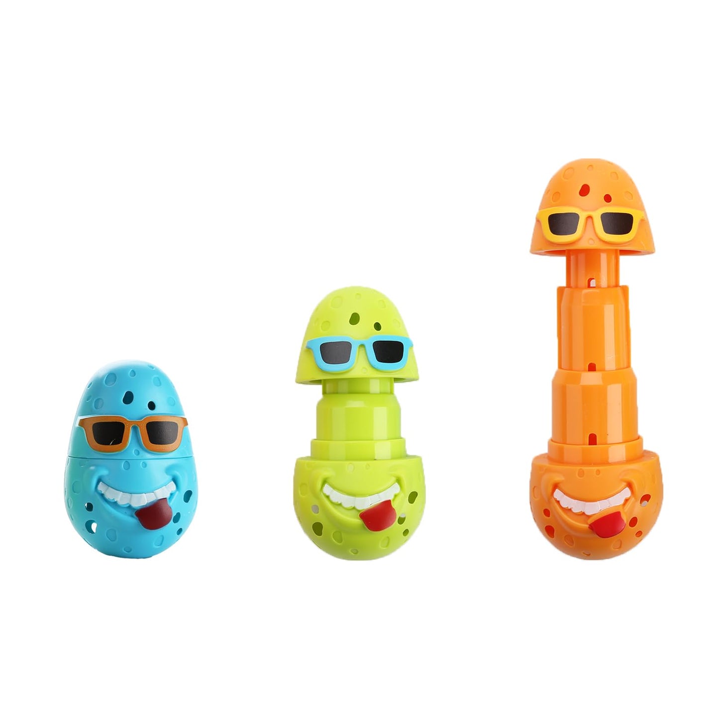 SASBSC Diving Eggs - 3PCS Pool Toys for Kids 4-12, Fun Underwater Training, Medium Size, PVC, Orange/Green/Blue