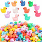 Dztian 12 Colors 145 Mini Resin Duck Garden Duck Class Activity Micro Landscape Decoration Ducklings Toy House Prank Christmas D