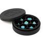 Metallic Dice games LIc923 Silicone Round Dice case - Black