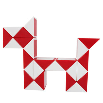 Mipartebo Magic Snake Cube Twist Puzzle 24 Wedges Large Size Twist Fidget Snake Toys Gift Party Favors Game Goodie Bag Fillers F