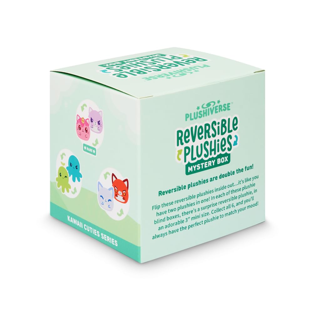 TeeTurtle 3" Reversible Plushie - Kawaii Cuties Mystery Box - Soft Fabric Stuffed Animal