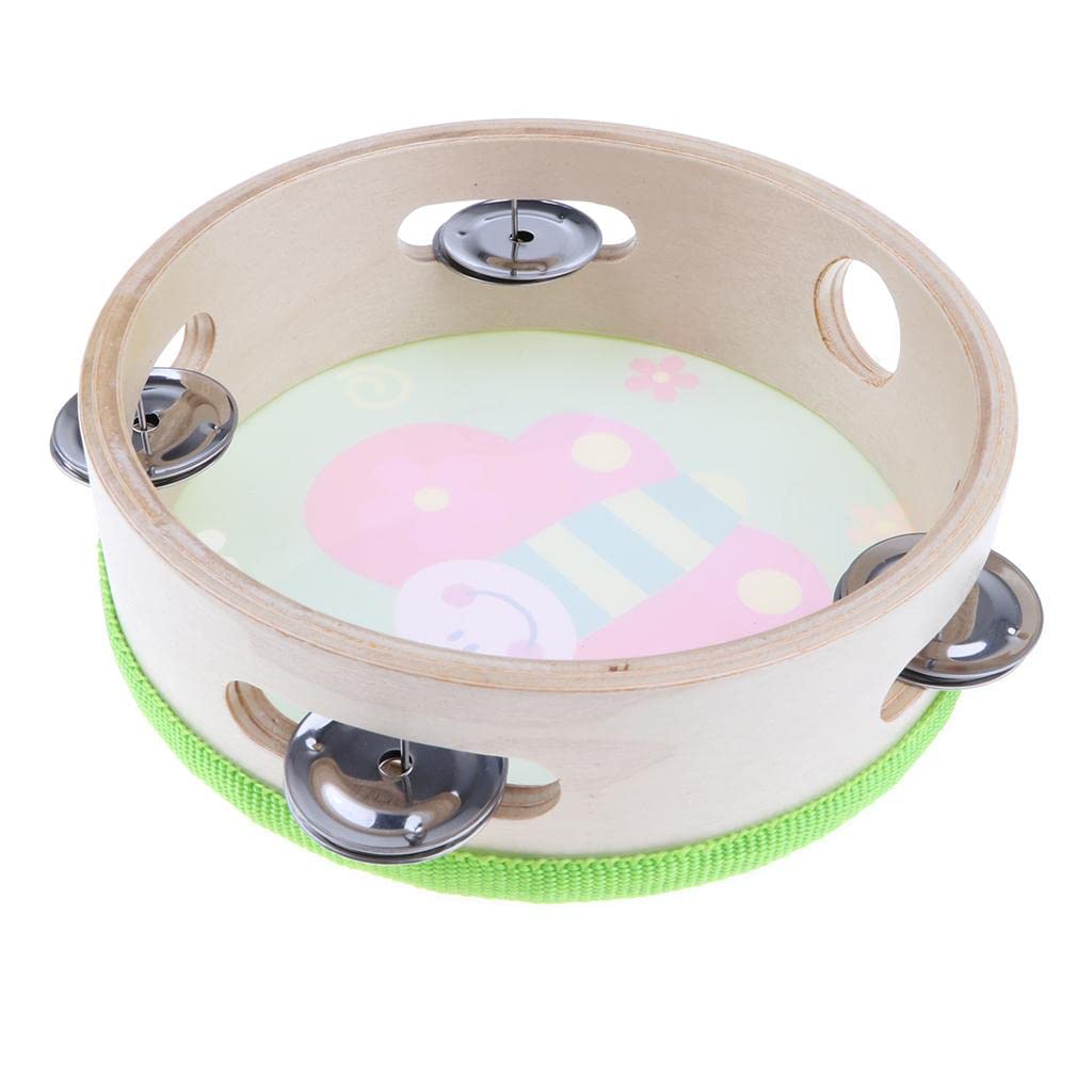 Cartoon Hand Held Tambourine Kids Musical Educational Toy Butterfly| Music & Art|Toys & Hobbies