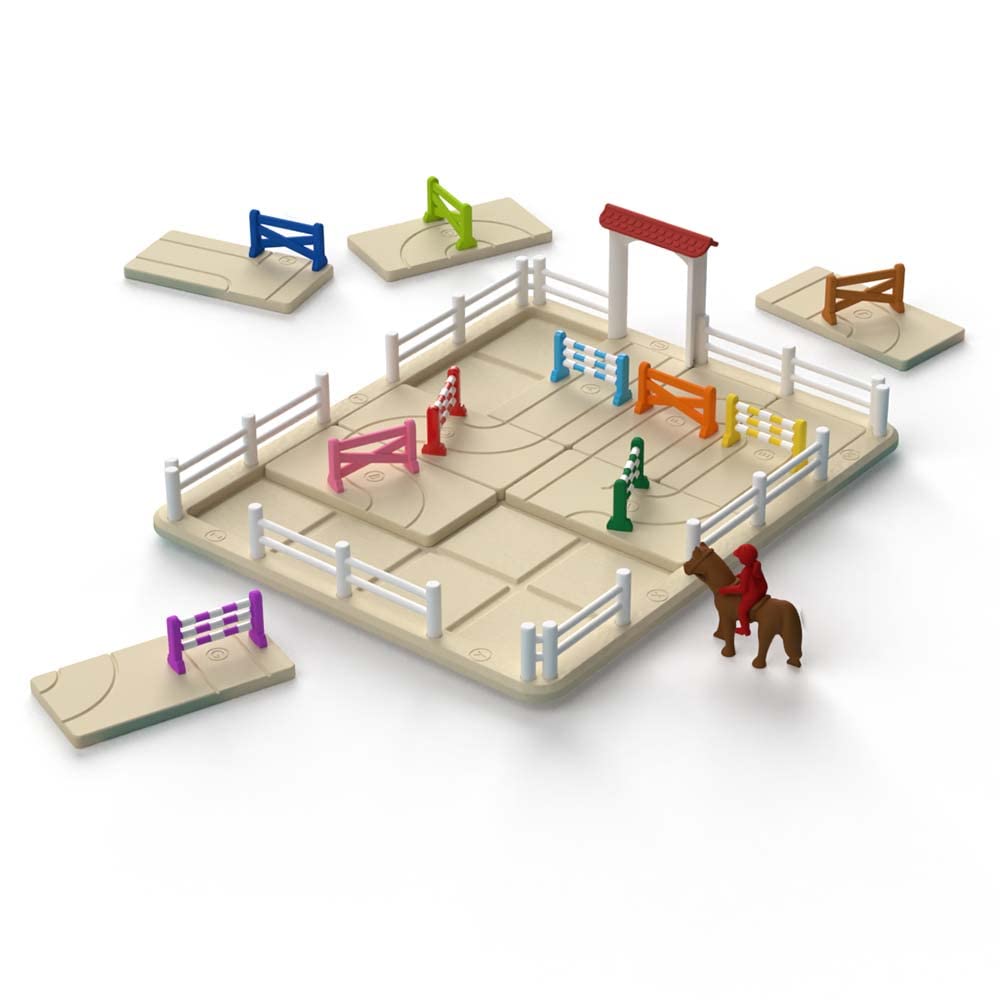 SmartGames Horse Academy Path-Building Game with 80 Challenges for Ages 7 to mature-themed