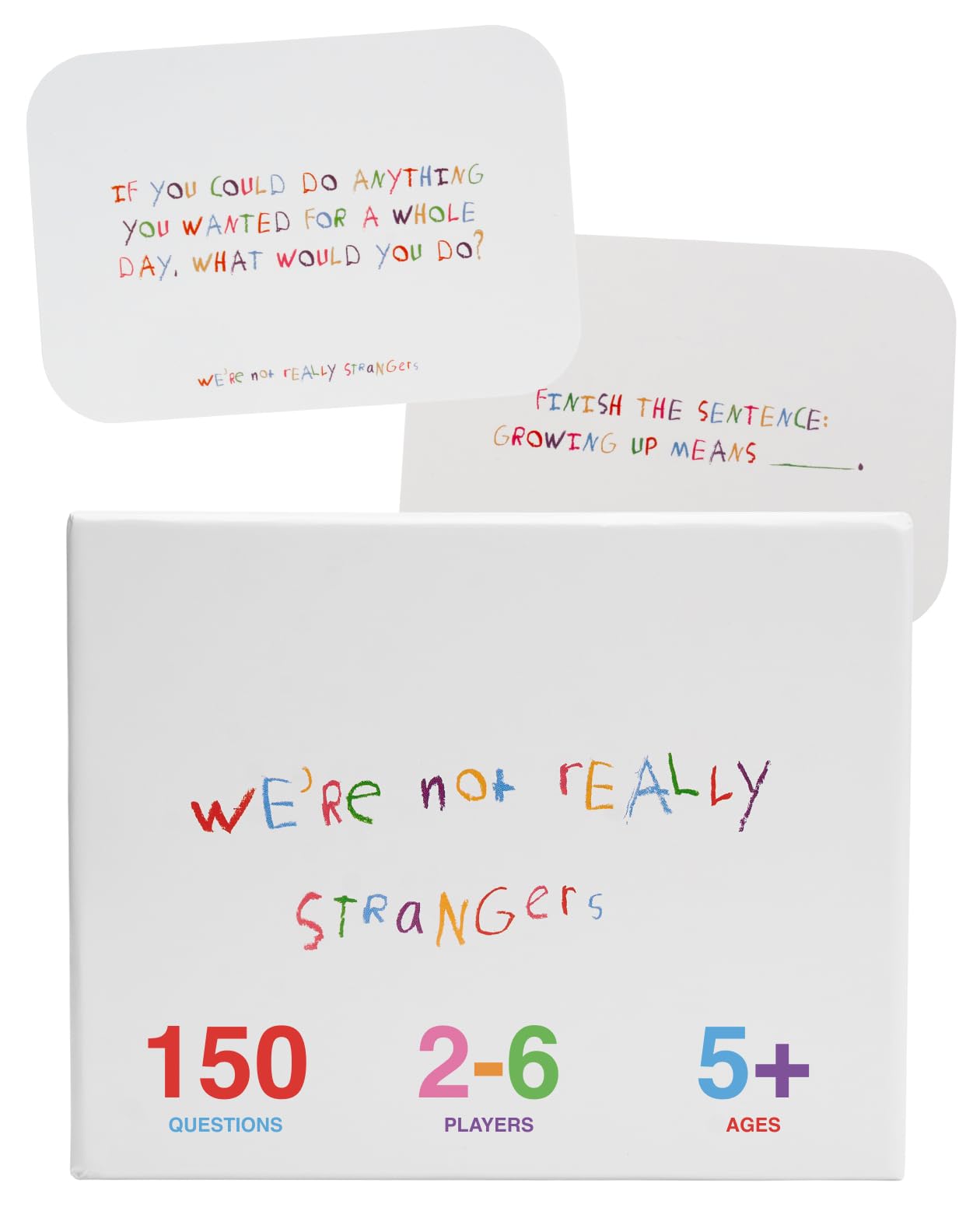 WE'RE NOT REALLY STRANGERS Kids Edition Card Game - 150 Cards for Ages 5+, Multi-Color, Fun for 2-6 Players, Model WNRS-137