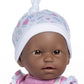 Jc Toys La Baby African American 11-Inch Small Soft Body Baby Doll La Baby | Washable |Removable Pink Floral Outfit W/Hat, Pacifier & Blanket | For Children 12 Months +