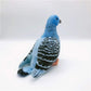 Simulation White Stuffed Animal Toy - 8 Inch Rock Pigeon, Cute Pigeon As Gift (Blue)