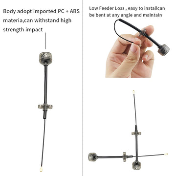 2pcs CADDX Vista FPV Antenna 5.8G 2.5DBi High Gain IPEX for RC FPV Racing Drone Airplane (150mm)