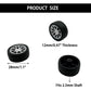 10PCS Toy Car Wheels 28mm Rubber Tire Wheels with Metal Shaft for RC Car Truck DIY Model Toy Wheel Replacement Accessories (2.5x