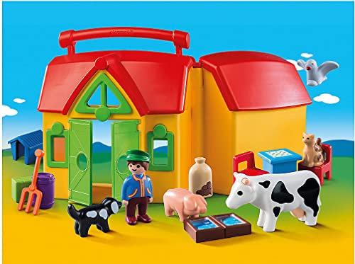 Playmobil My Take Along Farm Playset - Plastic, Multi Color, Model 6962