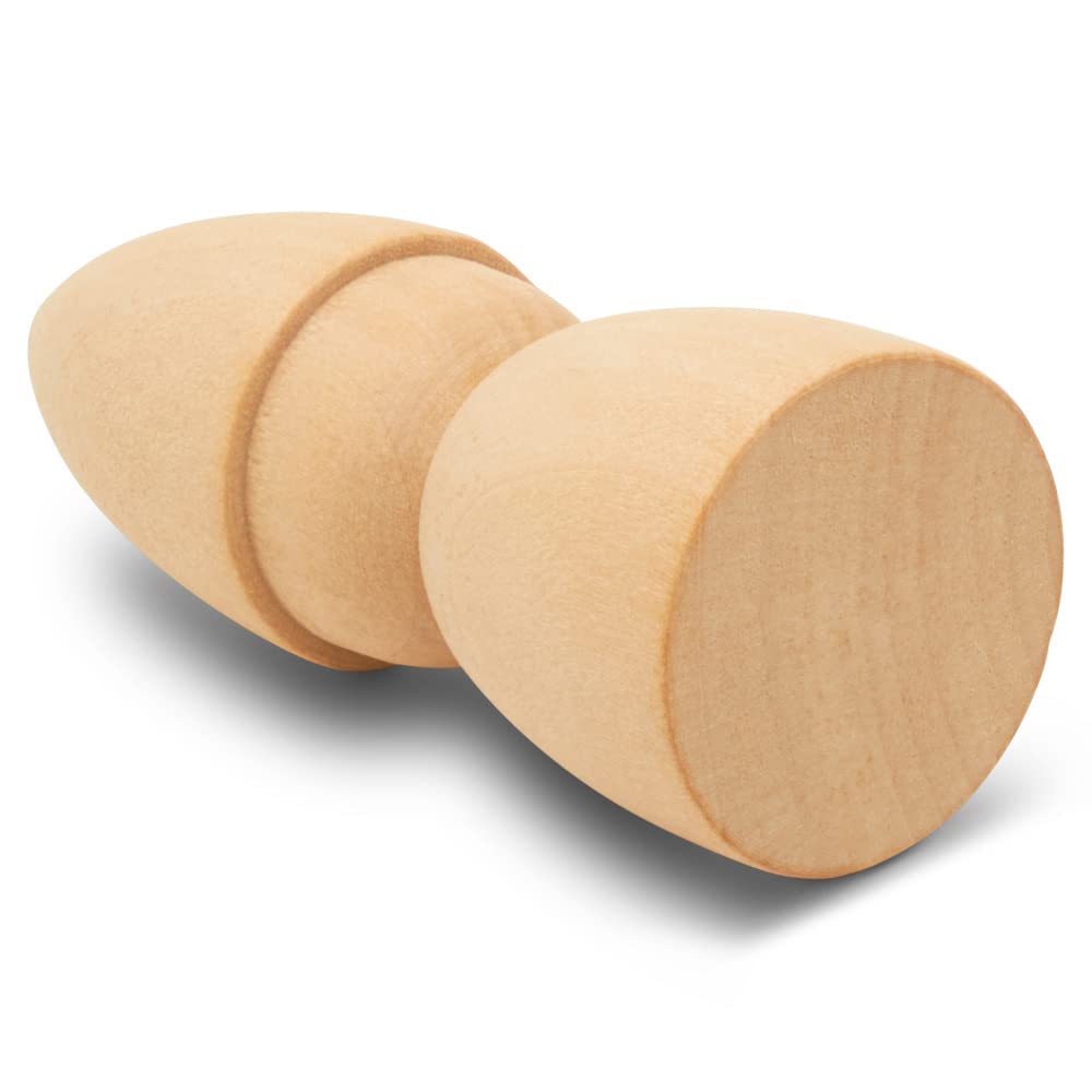 Gnome Wood Peg Dolls Unfinished 2-3/4 Inch, Pack Of 25 Peg People For Crafting, Miniature Figures & Small World Play, By Woodpec