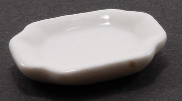 Dollhouse Miniature White Serving Platter