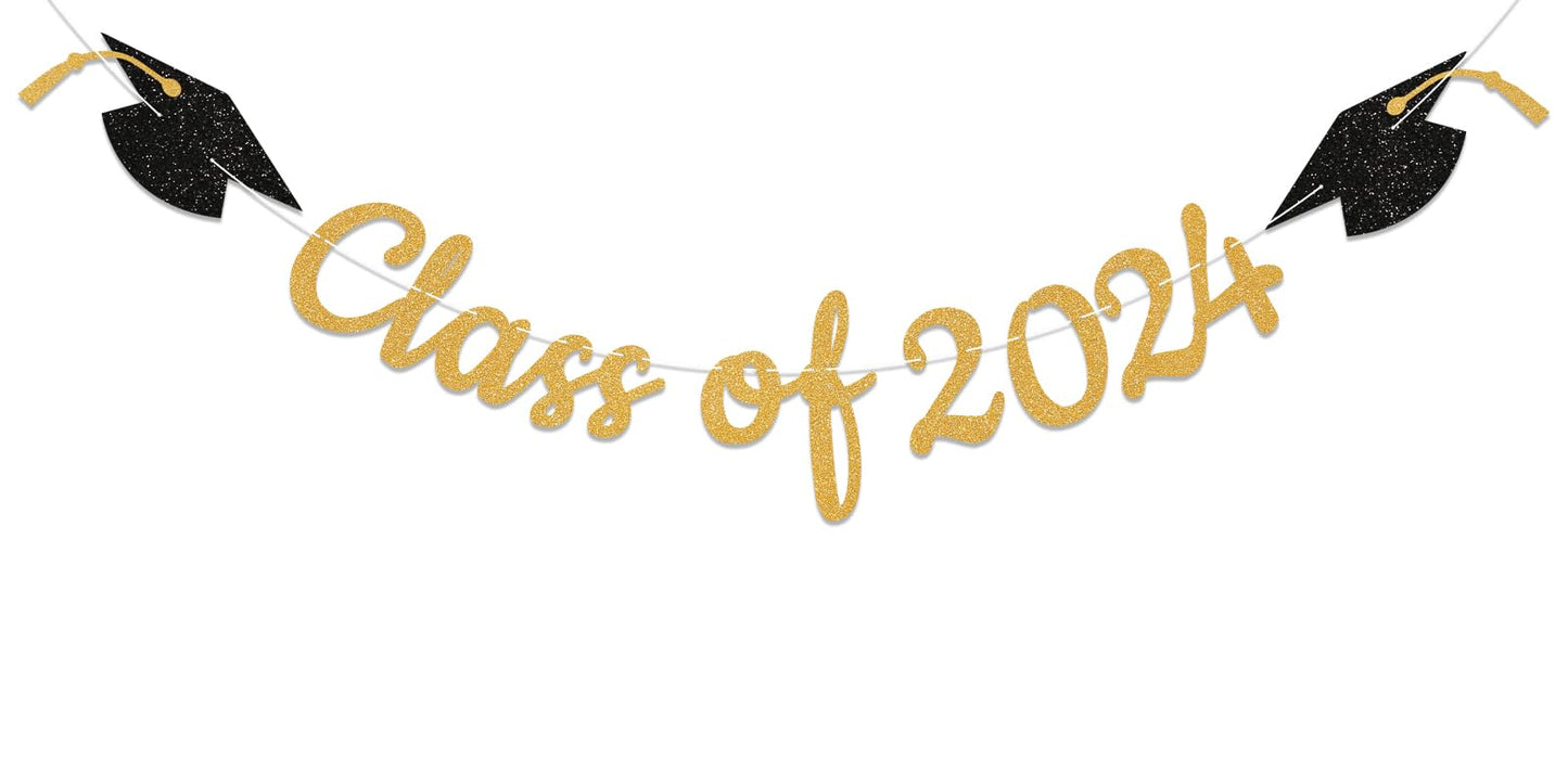 Class Of 2024 Banner - 2024 Graduation Decorations, Congrats Grad Decor, We Are So Proud Of You Banner, 2024 Senior High School