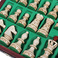 Handmade Chess Set European Ambassador With 21' Board And Hand Carved Chess Pieces