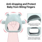 Bear Mitten Baby Teether, Anti-Drop Teething Toy For Babies 3+ Months, Silicone Teether For Baby Teething Relief, Infant Toy For Sucking Needs, Bpa Free(Blue)