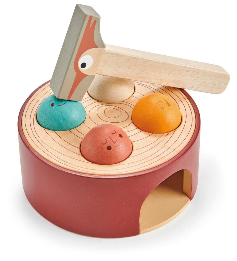 Tender Leaf Toys - Woodpecker Game - Hammering Toy Set For Baby, Educational Toddler Toys Which Develops Fine Motor Skills, Super Fun Hammer Game For Kids - 18M+