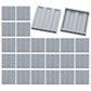 Clear Tranparent Flat Plates Bricks, 24 Pieces and Parts 1x6x5 Classic, Window Bulk Building Blocks Accessories (Transparent) (C