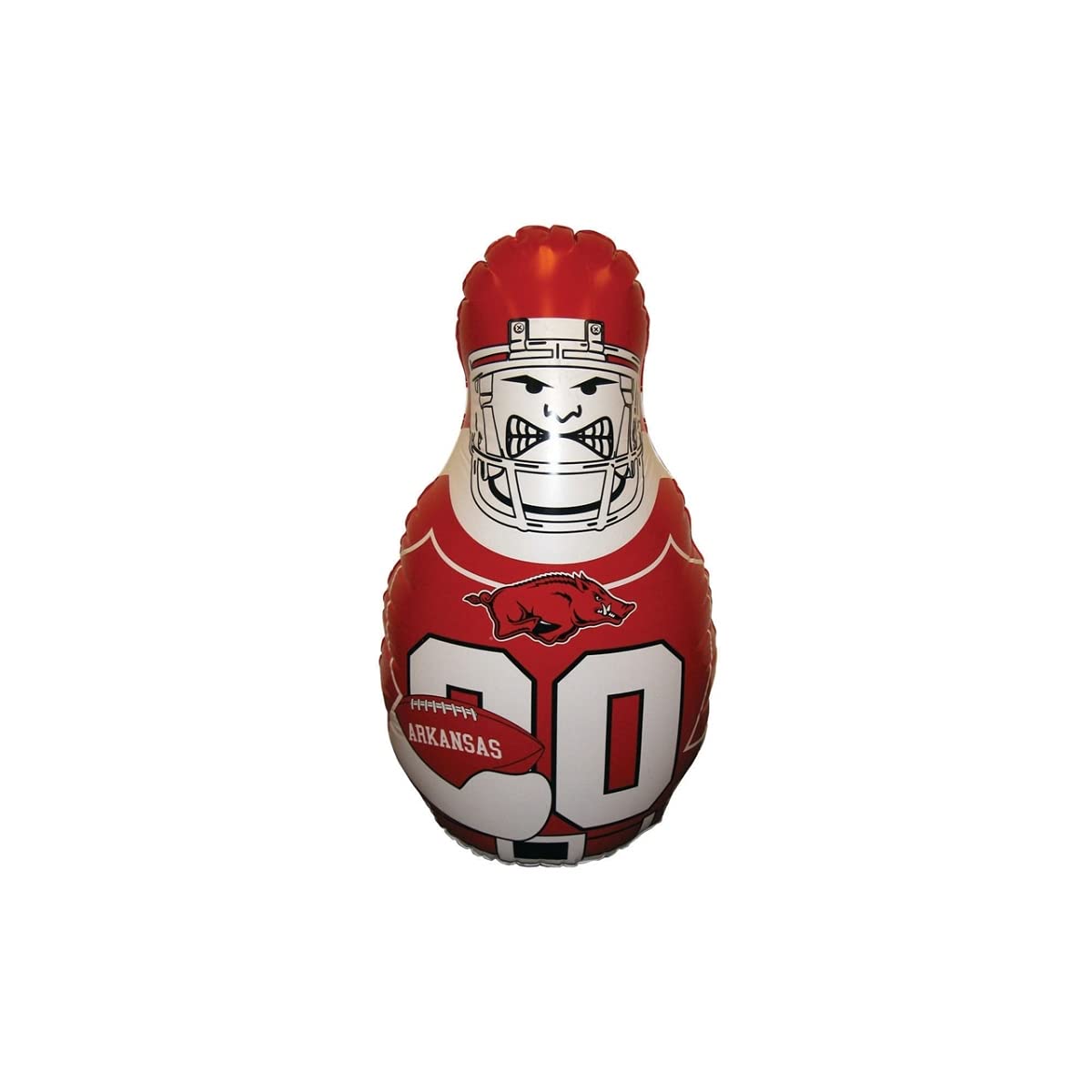 Fremont Die Ncaa Arkansas Razorbacks Bop Bag Inflatable Tackle Buddy Punching Bag, Mini: 12' Tall, Team Colors