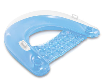 Intex Sit N Float Classic Inflatable Raft Swimming Pool Lounge (True Blue Lounge)