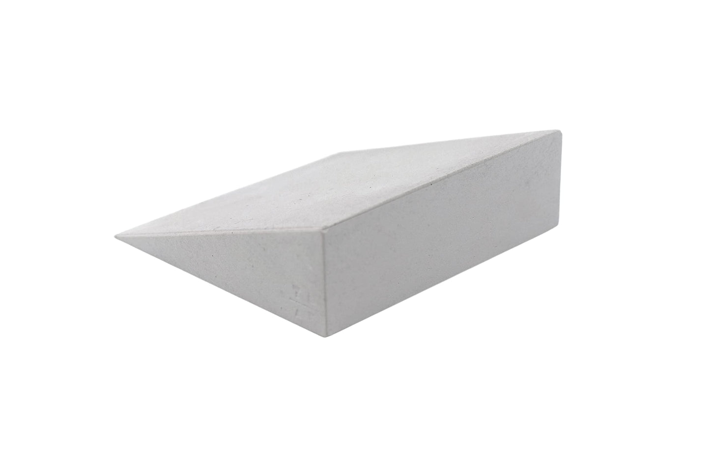 Teak Tuning Monument Series Concrete Fingerboard Small Kicker Ramp Obstacle - 3 Long  1 Tall - Ultra enhanced  Super Durable Polymer Modified Concrete - Sterling Gray Colorway