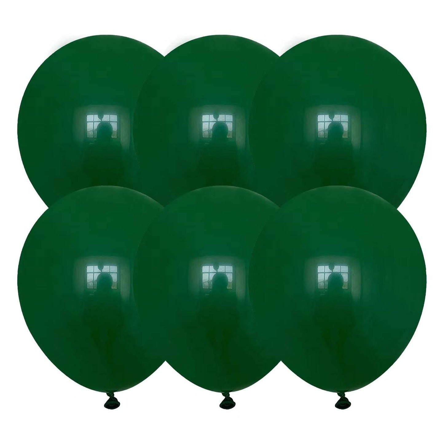18 Inch Dark Green Balloons, 20 Pcs Big Forest Green Thicker Latex Balloons For Wedding Birthday Baby Shower Party Decorations