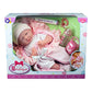 15.5' Realistic Soft Body La Newborn Doll | Jc Toys - Berenguer Boutique | 8 Piece Gift Set With Bottle, Pacifier & Accessories | Pink | Ages 2+