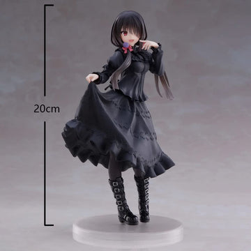 Lunk Tokisaki Kurumi Action Figure Black Dress Model Pvc Anime Statue Character Collections Model Ornaments 7.9 Inch