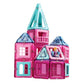 Magformers Princess Castle 78 Pieces Pink And Purple Colors, Educational Magnetic Geometric Shapes Tiles Building Stem Toy Set A