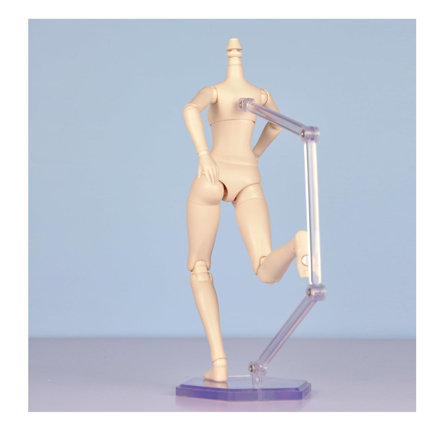 Ymy Female Doll Body Obitsu22 Obitsu24 Bjd Girl Doll For Gsc, Blythe,Icy,1/6 Scale Bjd Doll Head (Milky White-7.87 In)