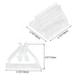 Litoexpe Clear Acrylic Card Stand - 25pcs Plastic Game Piece Holders for Party, Photos, Memos, Pictures Display