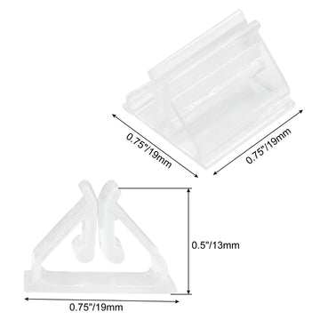 Litoexpe Clear Game Card Holder Stand, 50pcs Acrylic Card Stand, Plastic Game Piece Holders for Cards, Party, Game, Photos, Memo