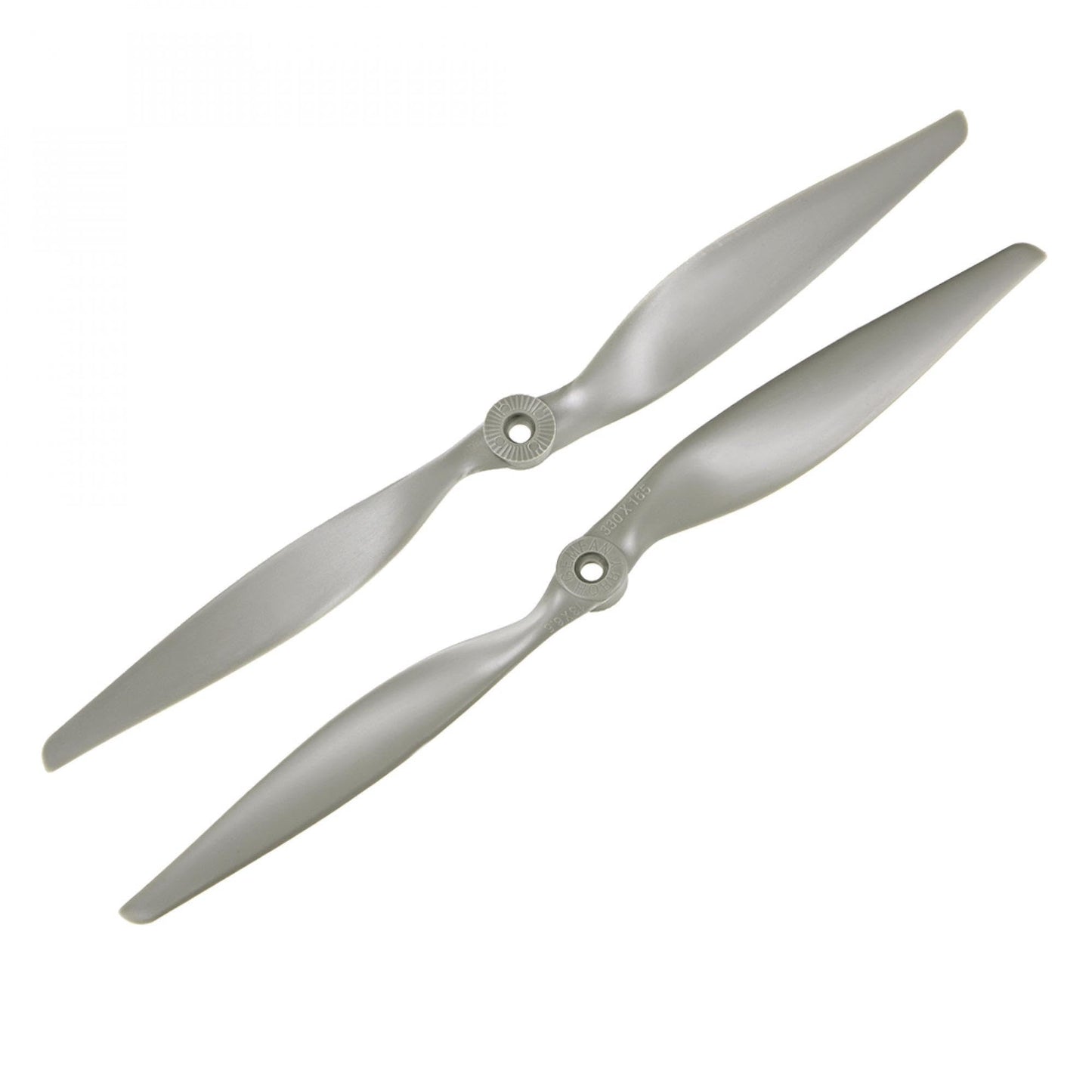 Uxcell Rc Propellers Cw 13X6.5 Inch 2-Vane For Airplane Nylon Gray 2Pcs With Adapter Rings