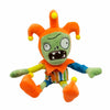 JHESAO 12" Plush Jester Zombie Toy - Gray Soft Doll, PVZ Stuffed Figure, Model JHESAO-XXX