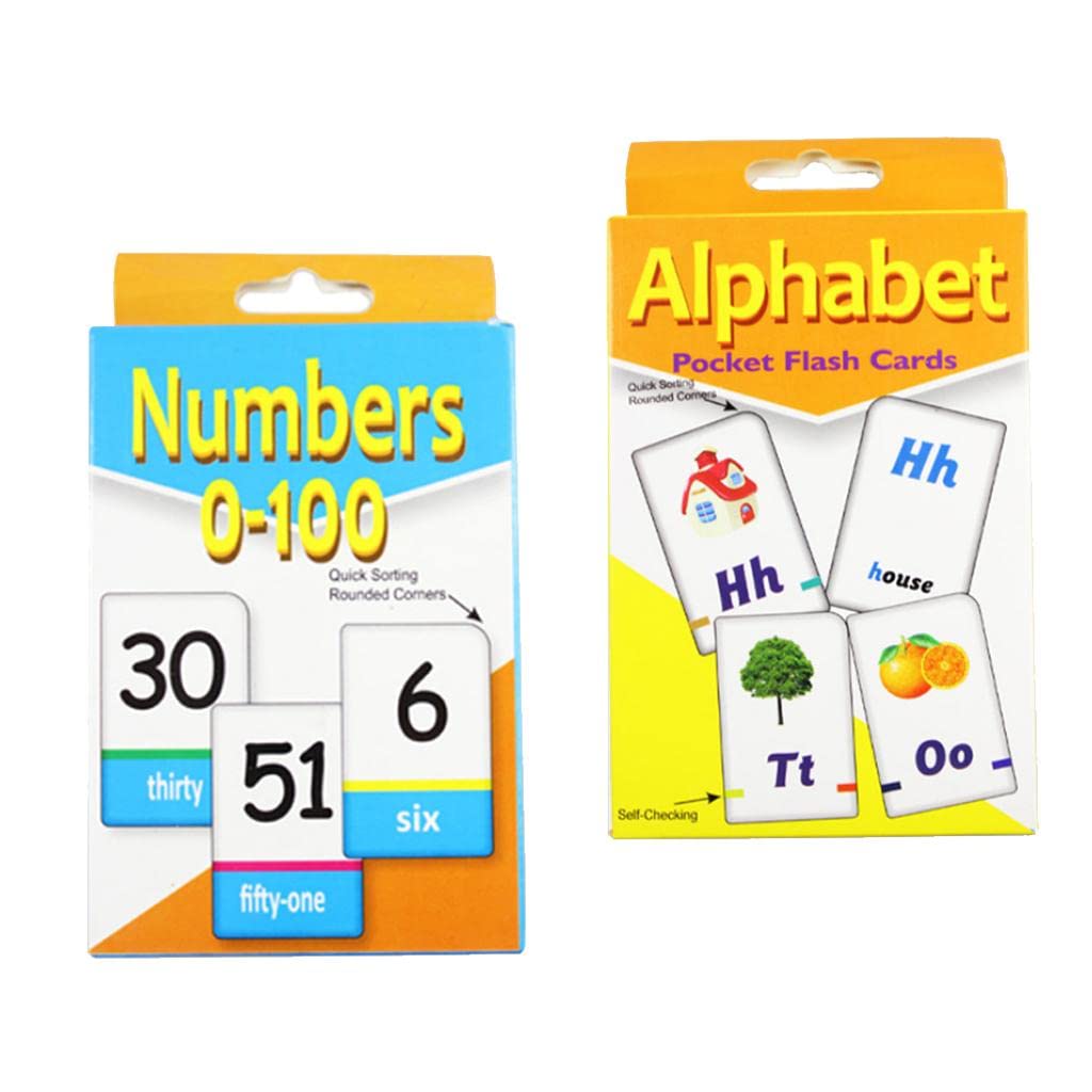 Styleheaven 36 Pieces English Flash Cards For Kindergarten Toddlers Preschool Number