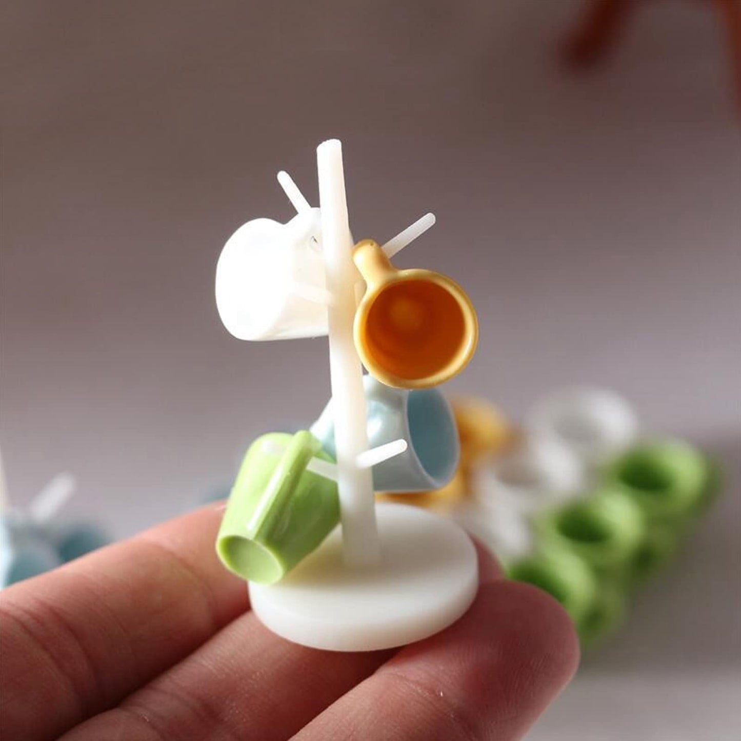 Agatige Dollhouse Cup Set, Mini Furniture Miniature Tea Set For Doll House Decoration(Cup Set)