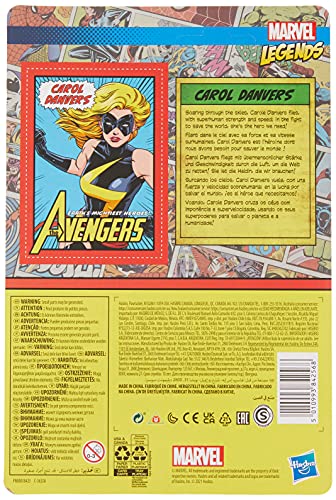 Marvel Hasbro Legends Series 3.75-Inch Retro 375 Collection Carol Danvers Action Figure Toy