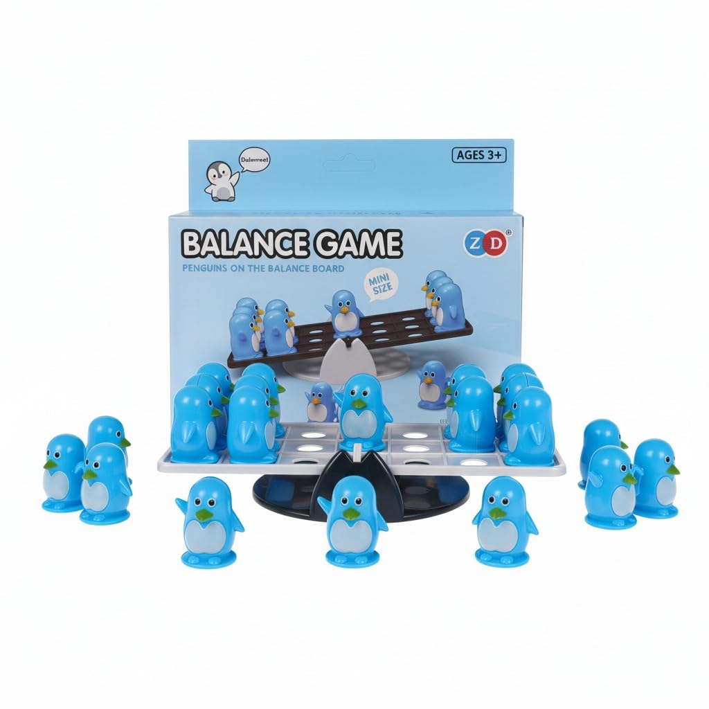 FunBlast Balance Game Toy for Kids  Educational Balancing Toy with Mini Penguins, Fun Family Board Game, Montessori Interactive