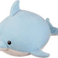 Ganz H14353 Squishy Squad Dolphin Plush Figure, Blue And White, 10-Inch Length