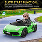 Hetoy Ride on Car for Kids 12V Licensed Lamborghini Electric Vehicles Battery Powered Sports Car with Control, 2 Speeds, Sound S