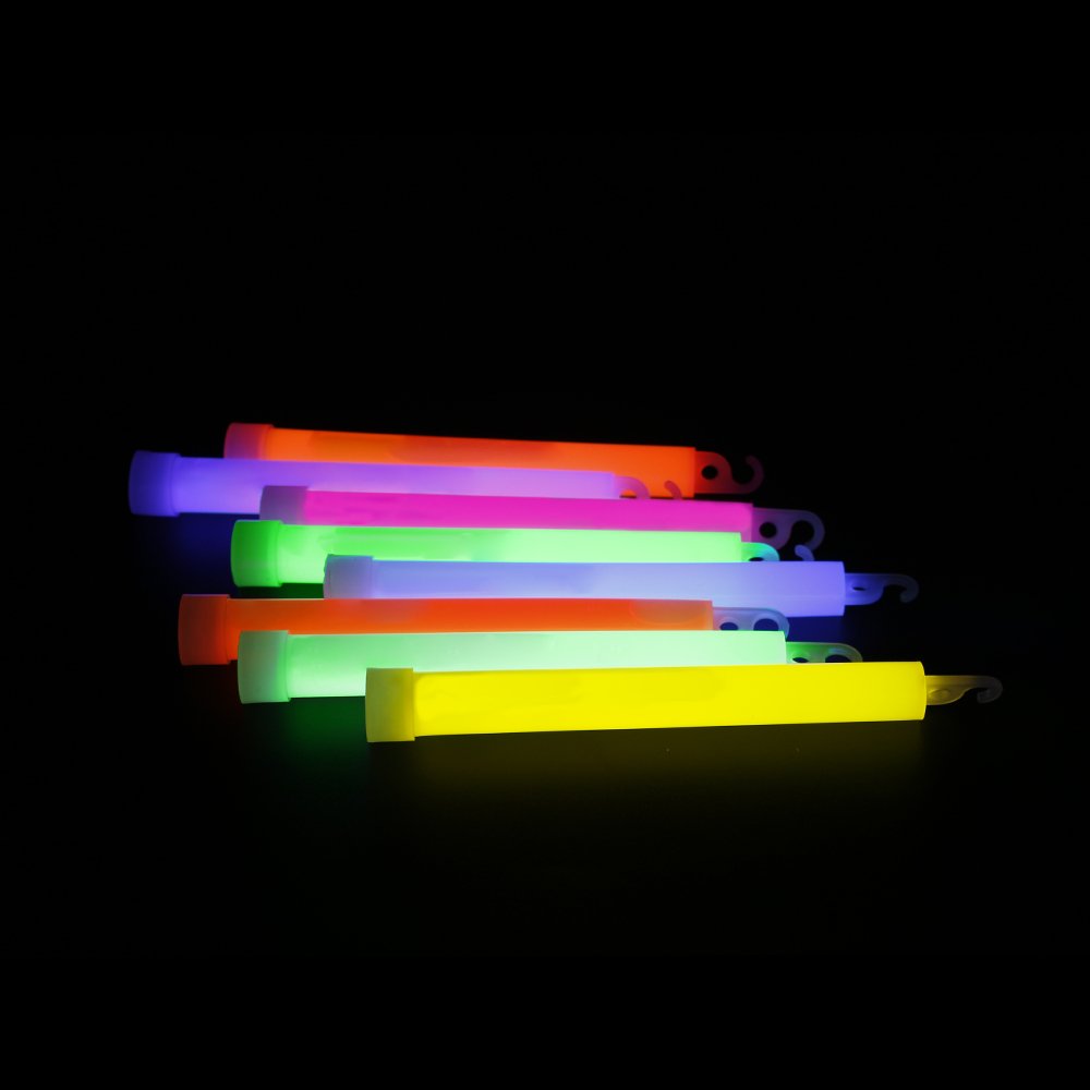 novelinks 50 Pcs 6'' enhanced Glow Sticks Bulk - Ultra Bright Large Glow Necklaces Bulk Light up Necklaces Bulk Glow in The Dark Necklaces  Emergency Glow Sticks  Long-lasting Lighting Waterproof